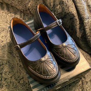 Dr. Comfort Black Leather Mary Jane Paradise Size 7 VEUC